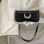 New Released Women's Moon Lock Underarm Shoulder Tote Bag tioandtiashop