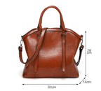 Glossy Leather Tote Bag, Shoulder Bag for Women tioandtiashop