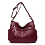 New launched Fashionable Women's Soft Leather Shoulder Bag for Moms and girls tioandtiashop