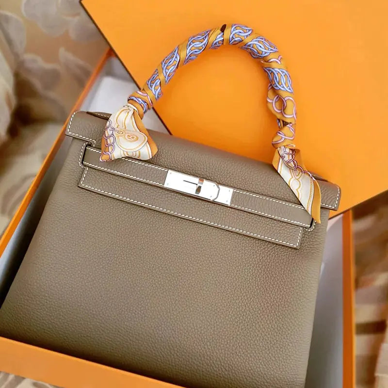 🔥 2026 New Kelly Tote Bag in Togo Leather for Women