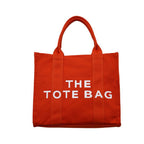 Tia Women's Letter Tote Bag - Large Capacity Canvas Bag tioandtiashop