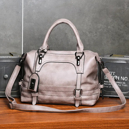 New Women's Oil Wax Leather Tote Bag - Fashion & Style