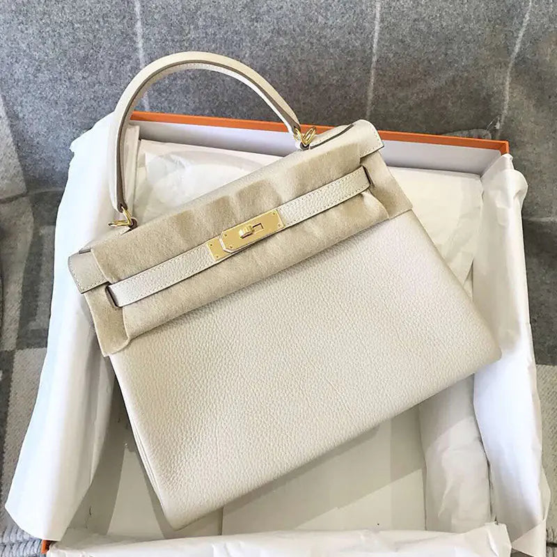 🔥 2026 New Kelly Tote Bag in Togo Leather for Women