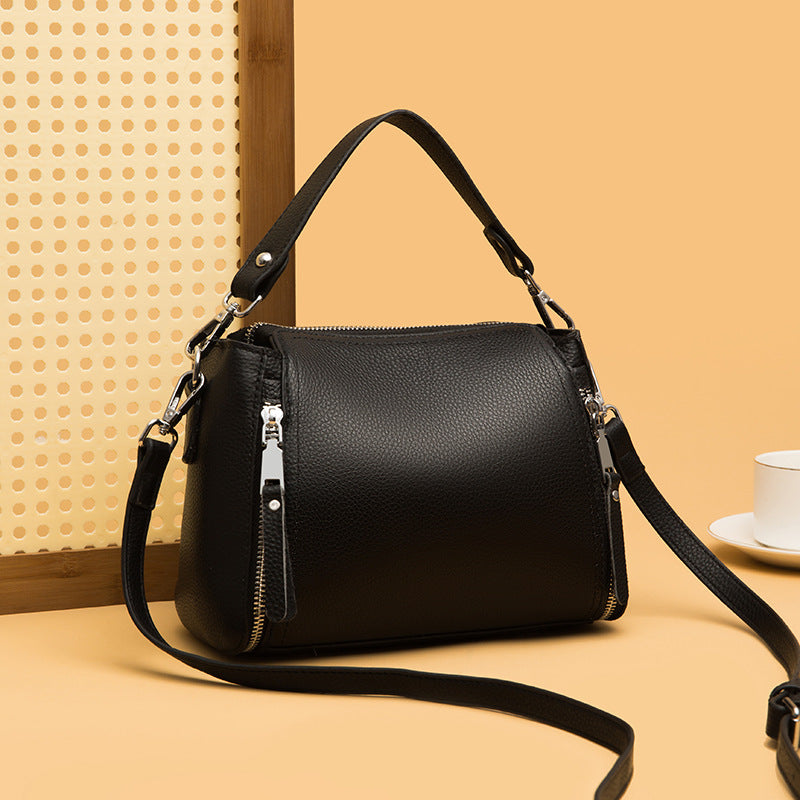 Genuine Leather Women's Shoulder Bag - Retro Style 2023 tioandtiashop