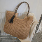 New Retro Woven Women’s Tote Shoulder Bag, maximum fashion. tioandtiashop