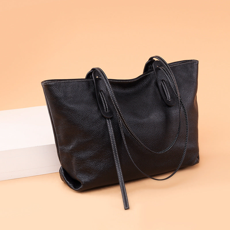 New Released Women's Large Capacity Leather Tote Bag tioandtiashop