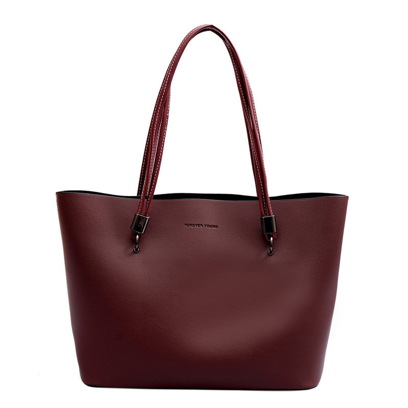 Tia Soft Leather Texture Womens Tote Bag tioandtiashop
