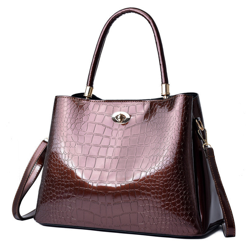 Chic New Women's Shoulder Handbag in Patent Leather tioandtiashop
