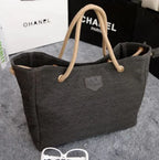 New released Canvas Tote Bag, Large Capacity Handheld Bag tioandtiashop