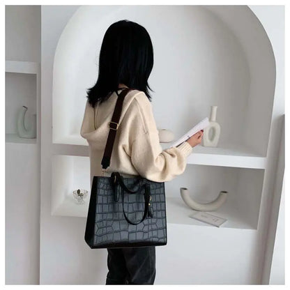 Fashionable Stone Pattern Tote Bag for Women