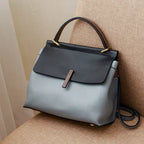 Genuine Leather Women's Tote Handbag with Crossbody Feature. tioandtiashop
