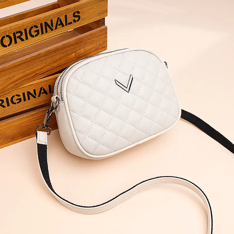 🔥 2025 Fashionable Genuine Leather Round Shoulder Bag