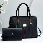 Elegant Women's Embroidered Tote and Crossbody Bag Set tioandtiashop