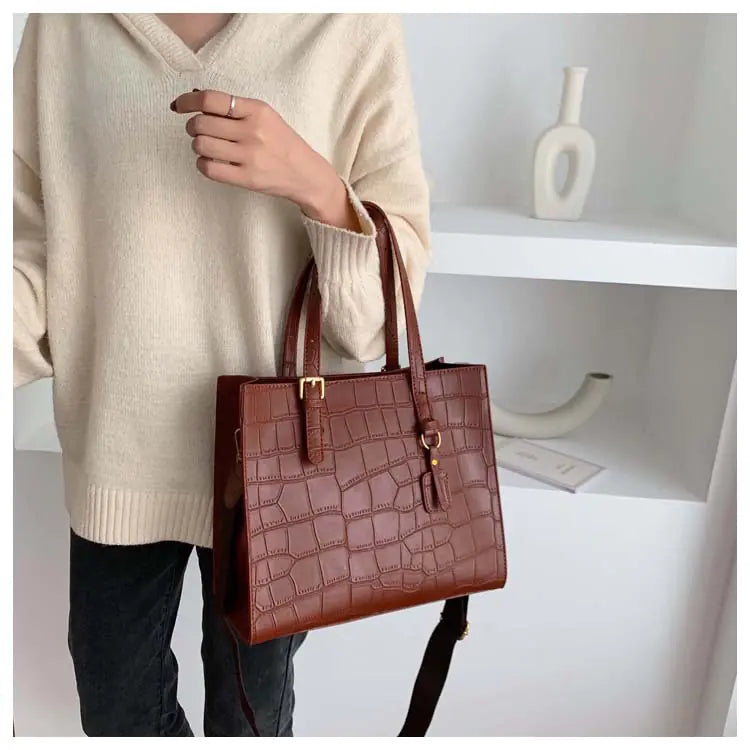 Fashionable Stone Pattern Tote Bag for Women
