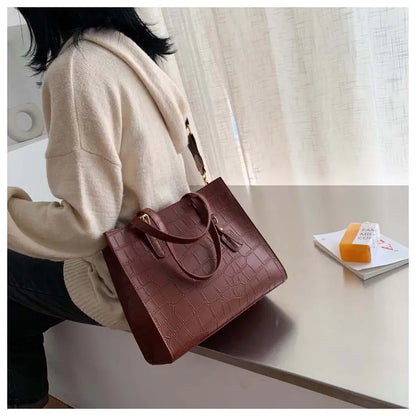 Fashionable Stone Pattern Tote Bag for Women