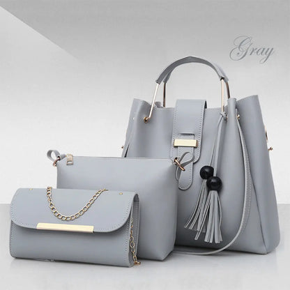 New released Women's Bucket Bag Set - Trendy Tote & Crossbody (3 Pieces)