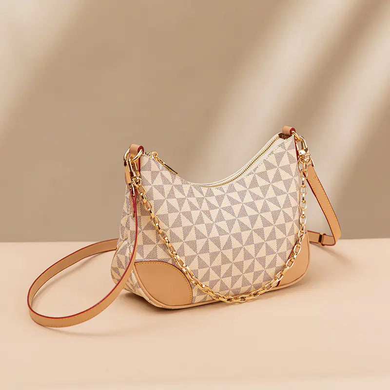 🔥 New 2026 Fashionable Women's Printed Chain Shoulder Bag