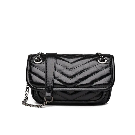 🔥 New 2025 Fashionable Women's Leather Shoulder Bag with Chain