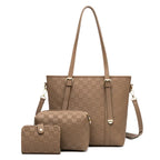 New Fashionable Women's Three Piece Shoulder Bag Set tioandtiashop