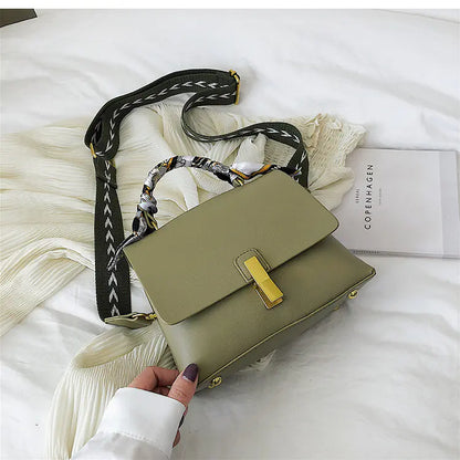 🔥 2025 New released Fashionable Women's Shoulder Bag with Scarf Detail