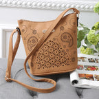 New released luxury Women's Crossbody Bucket Bag, Fashion mid Large Capacity tioandtiashop