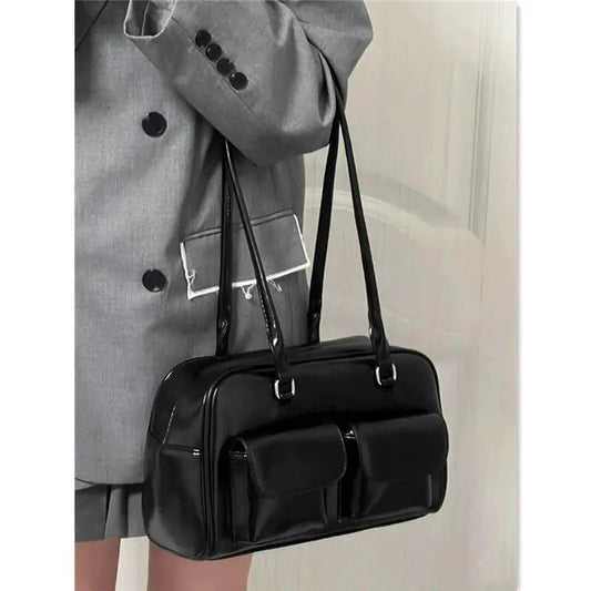 Retro College Women's Casual Tote Bag with Large Capacity