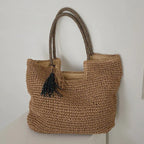 New Retro Woven Women’s Tote Shoulder Bag, maximum fashion. tioandtiashop