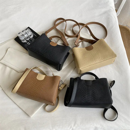 🔥 Women’s Snakeskin Pattern Shoulder & Crossbody Bag