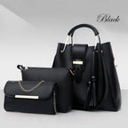 New Released Women's Bucket Bag Set, Trendy Tote Crossbody, 3 Pieces tioandtiashop