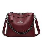 New Stylish Minimalist Bucket Bag, mid Large Capacity Shoulder Bag tioandtiashop