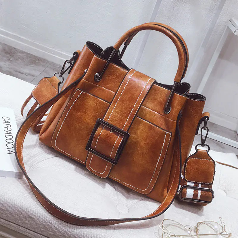 🔥 New 2026 High-Quality Leather Women's Crossbody Tote Bag