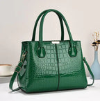 New Fashion Women's Crocodile Tote Shoulder Bag tioandtiashop