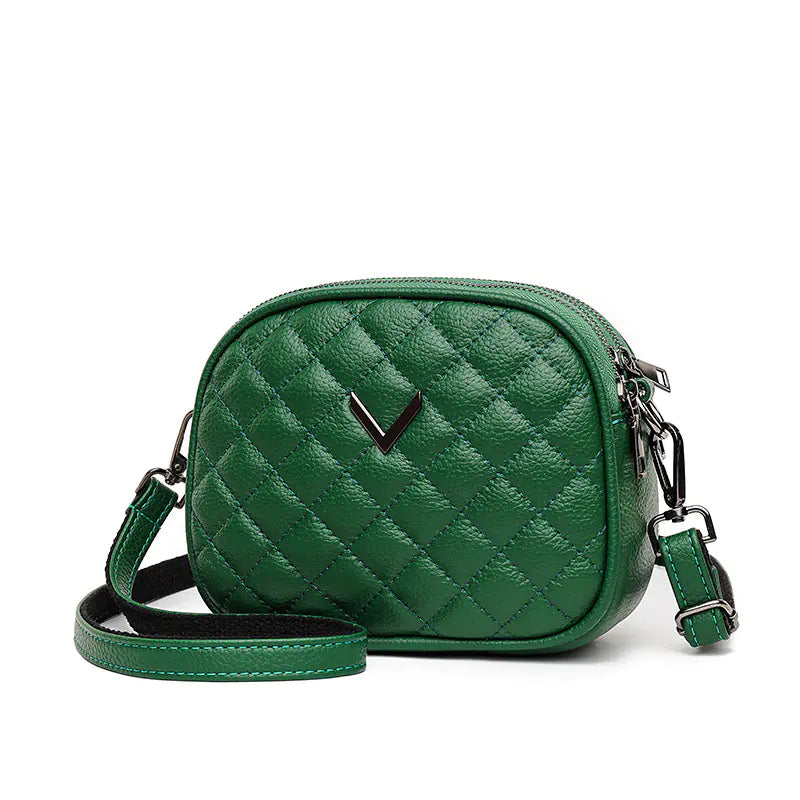 🔥 2025 Fashionable Genuine Leather Round Shoulder Bag