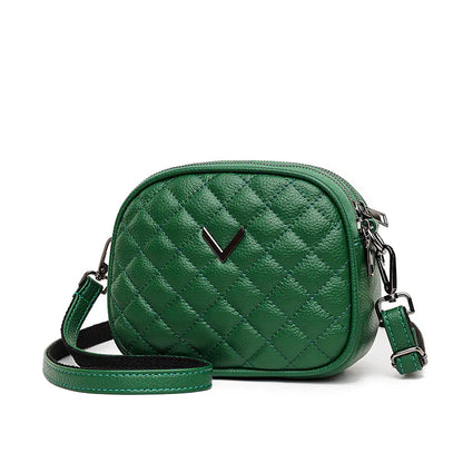 🔥 2025 Fashionable Genuine Leather Round Shoulder Bag
