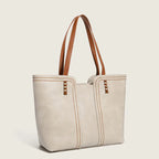 Women's Retro Tote Bag Large Capacity Commuter Handbag tioandtiashop