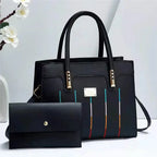 Elegant Women's Embroidered Tote and Crossbody Bag Set tioandtiashop