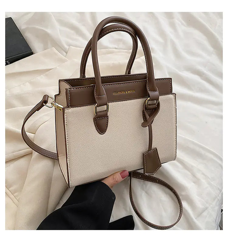 ⭐️ New designed Women's Color Block Tote Bag - Large Capacity