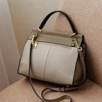 Genuine Leather Women's Tote Handbag with Crossbody Feature. tioandtiashop