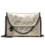New Released Women's designed Messenger Bag with Chain Clutch tioandtiashop