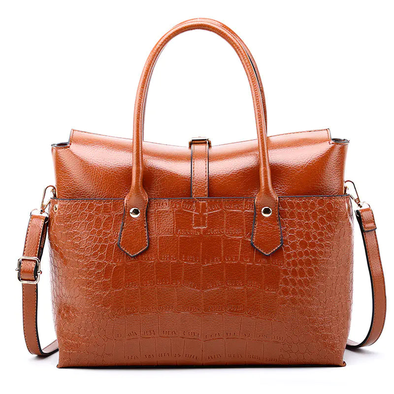 🔥 2025 Fashion Women's Crocodile Tote and Shoulder Bag