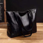 New pre-published Women's Large Capacity Tote Bag, Soft Leather tioandtiashop