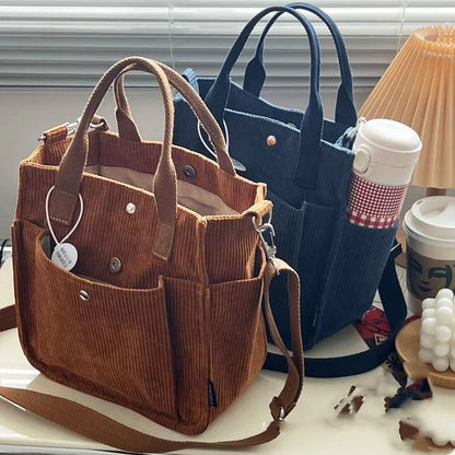 🔥 New 2025 Corduroy Crossbody Tote Bag