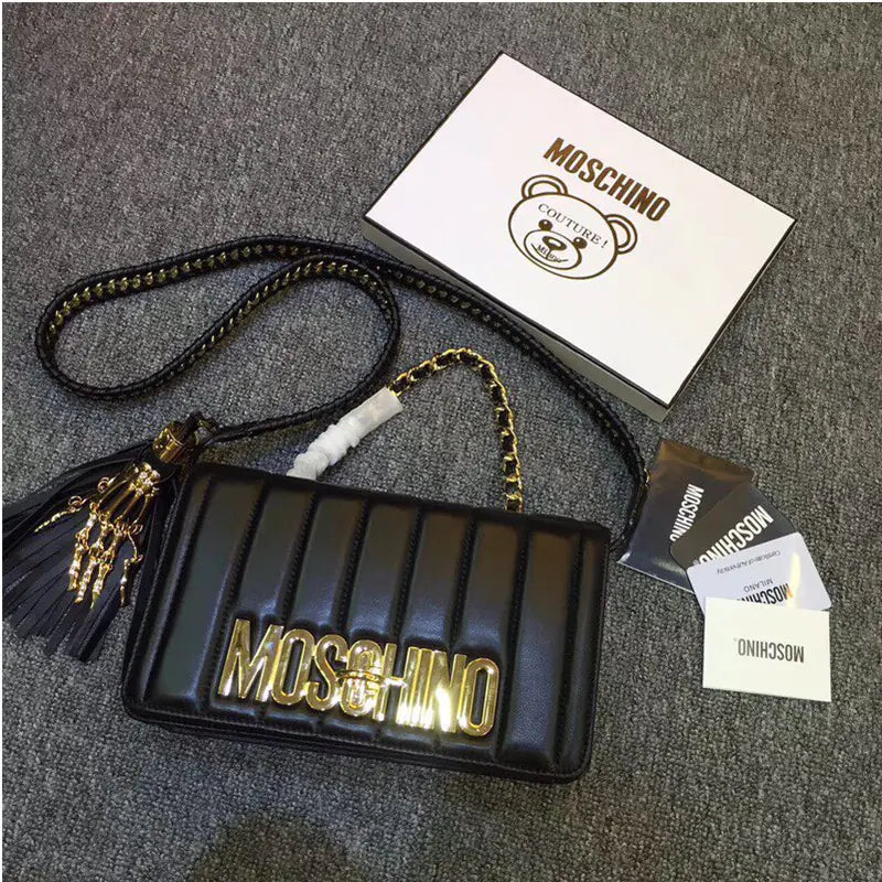 🔥 New arrived MOSCHINO Chain Shoulder Crossbody Tote Bag