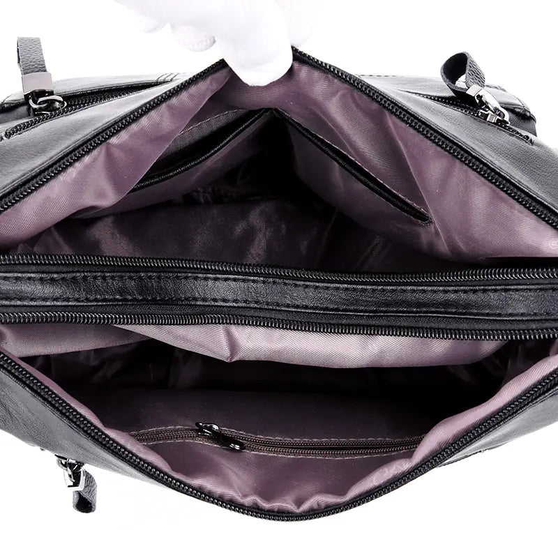🔥 New launched Fashionable Women's Soft Leather Shoulder Bag for Moms and girls