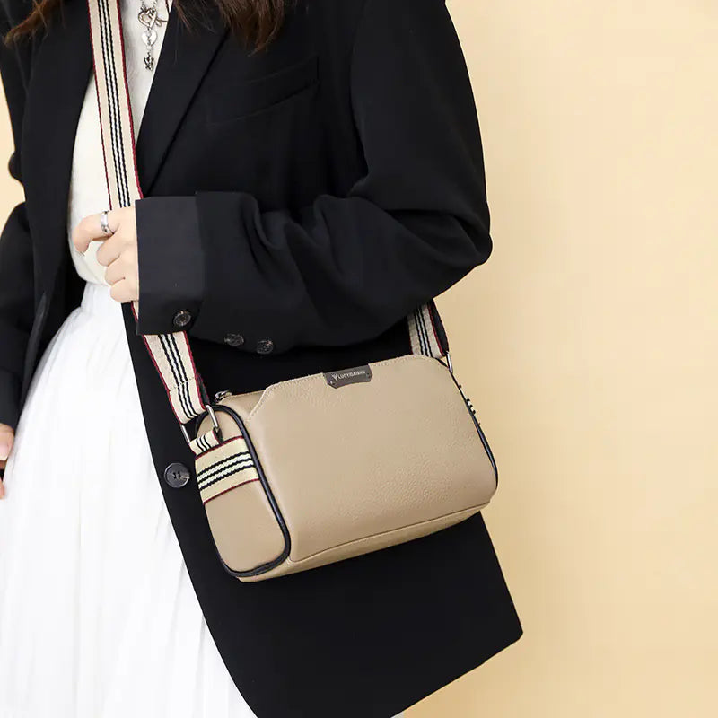 2026 Fashionable Large Capacity Leather Shoulder Bag
