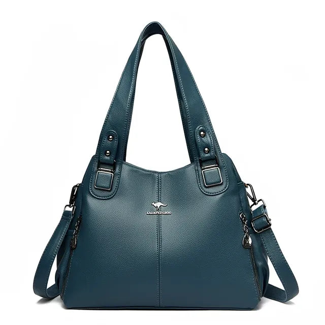 Luxury mid size Tote Bag for Women - Vintage PU Leather