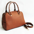 New Fashionable Women's PU Leather Tote and Crossbody Bag tioandtiashop